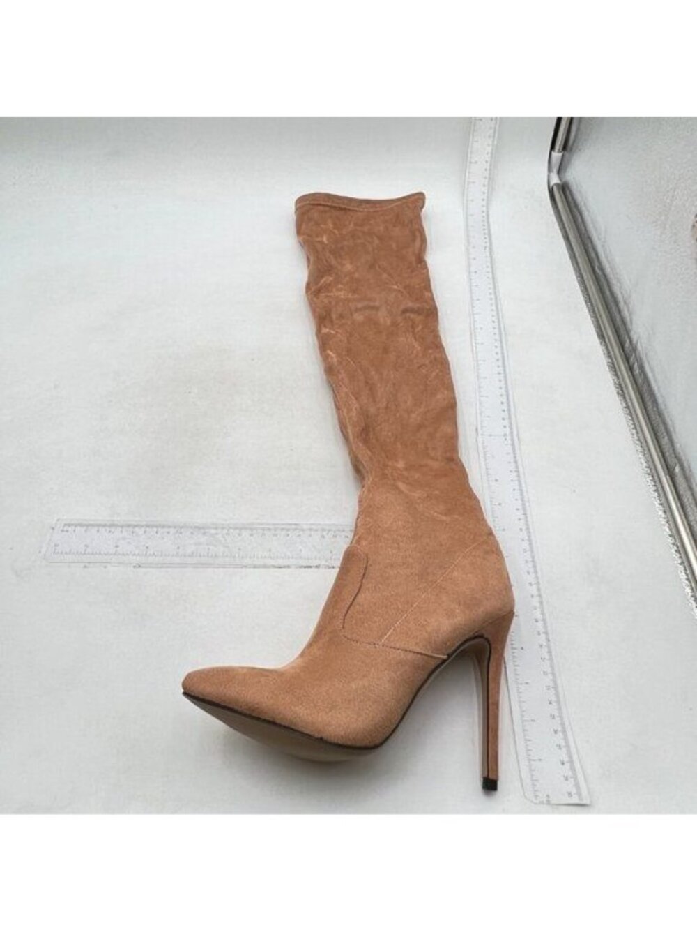 Women's Classic Thigh High Heel Boots Over The Knee Stilettos High Heel Brown